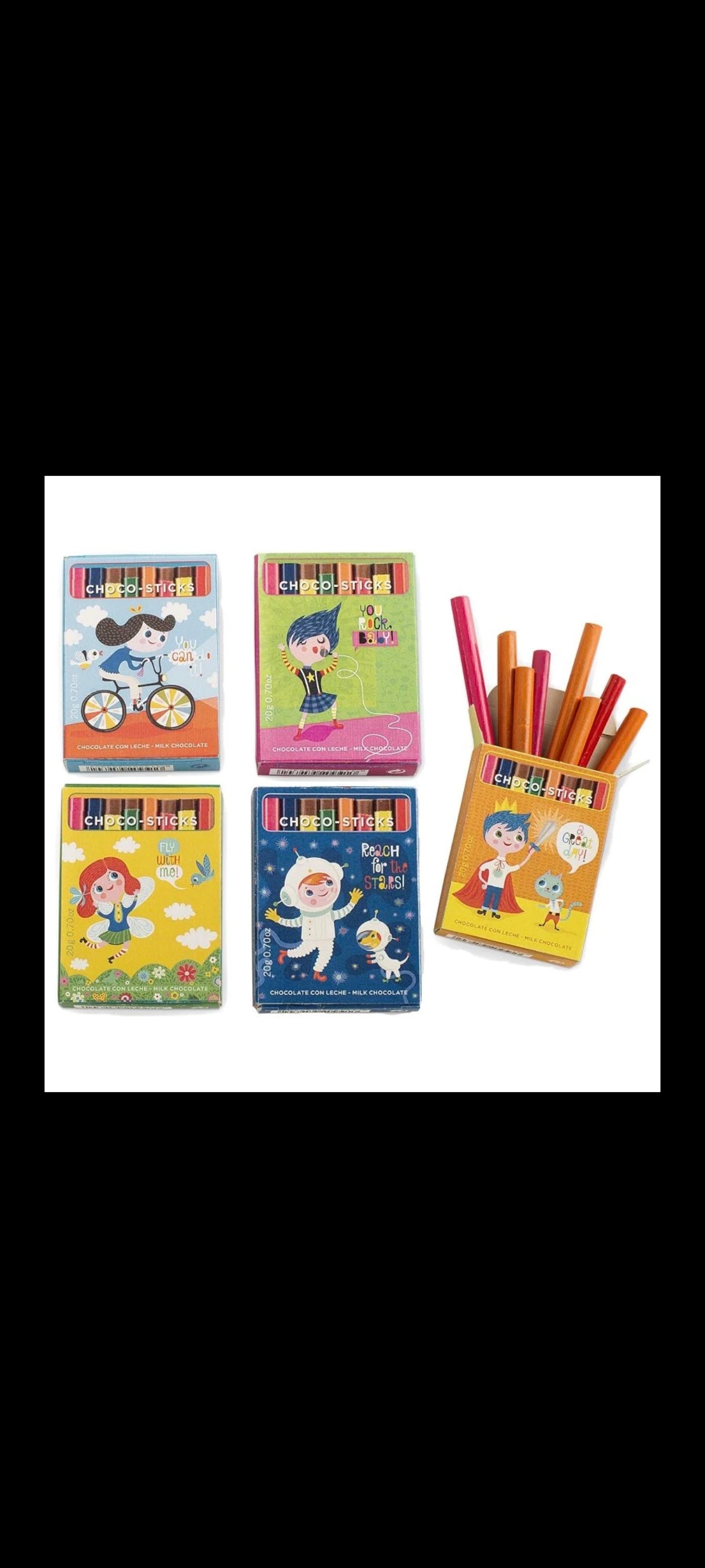 1 paquet de crayon en chocolat