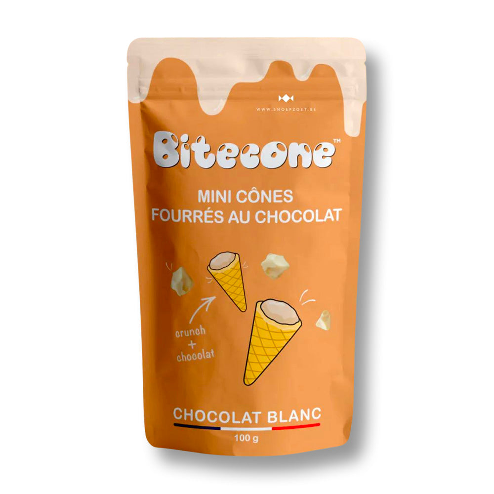 1 paquet de Mini cône chocolat blanc