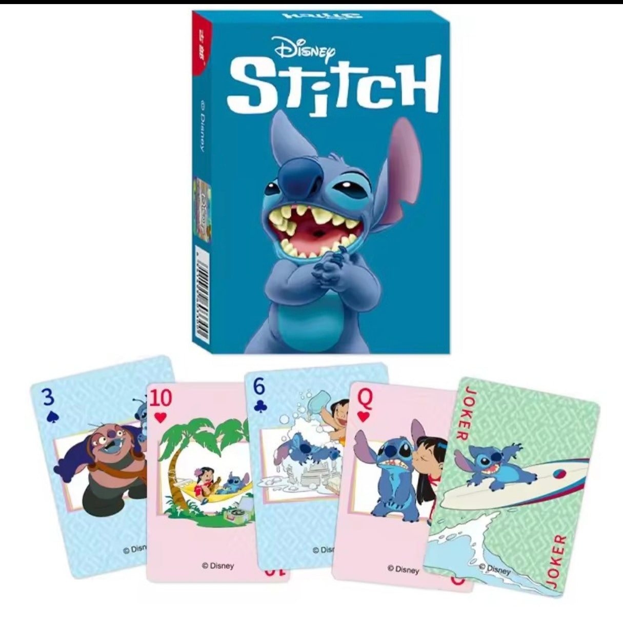 Un jeu de cartes stitch