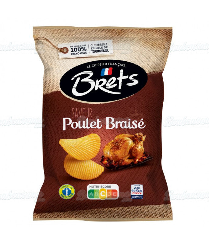 Un Sachet Chips Brets Poulet Braisé