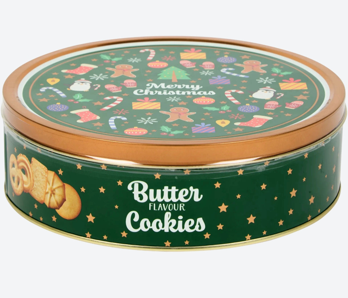 1 boîte de biscuits aux beurre de Noël