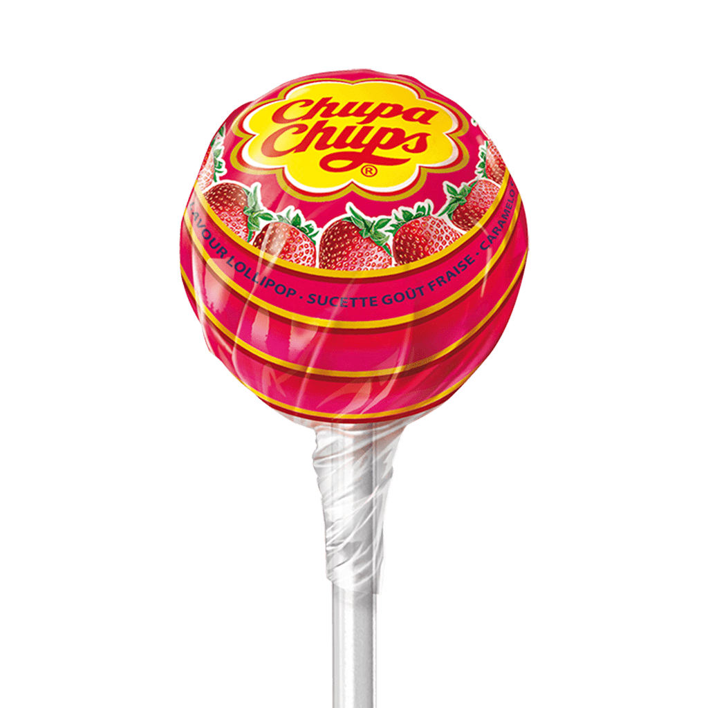 1 sucette chupa chup à la fraise