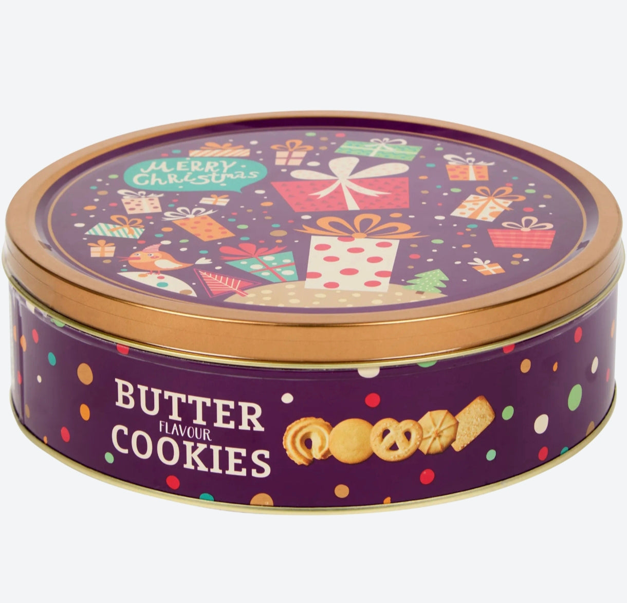 1 boîte de biscuits aux beurre de Noël