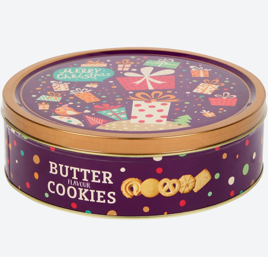 1 boîte de biscuits aux beurre de Noël