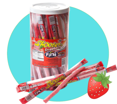 1 Bonbon paille shooter acidulée fraise