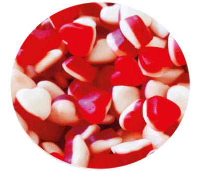 100g de cœur rouge