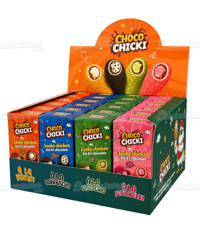 Une boîte de Choco Chicki Poulet Chocolat Mix