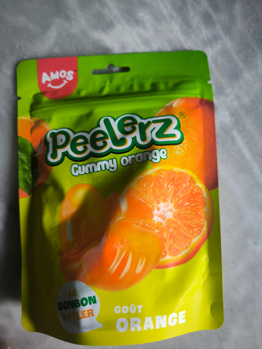 1 sachet de bonbons à éplucher orange