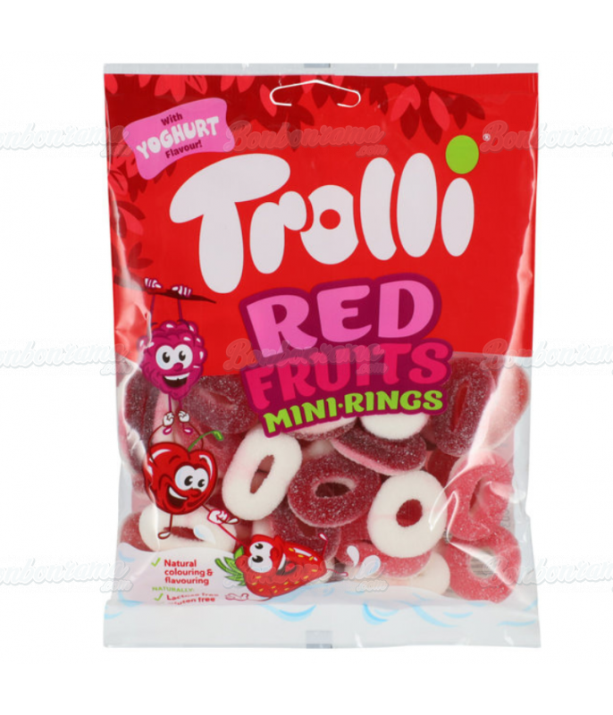 Un paquet de 100g d'anneaux fruits rouges