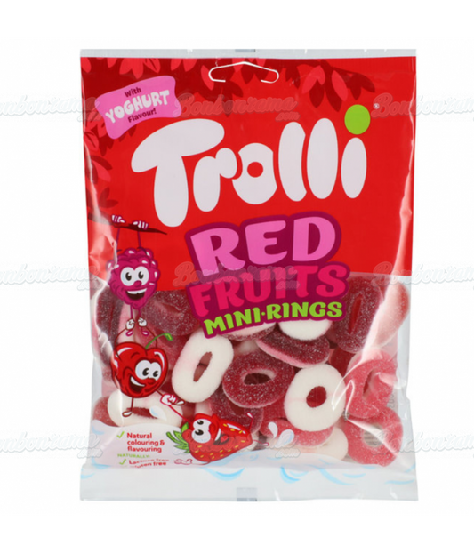 Un paquet de 100g d'anneaux fruits rouges