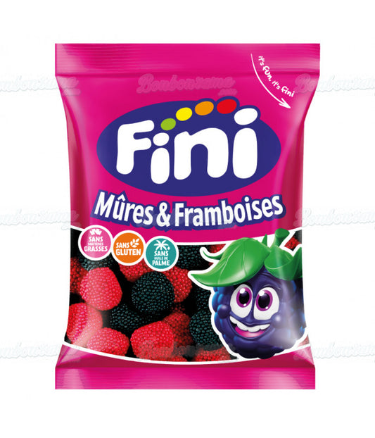Un paquet de 90g de mûre perle rouge et noir